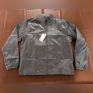 NWT SolarWinds Software Company Full Zip Windbreaker Raincoat - Size Large